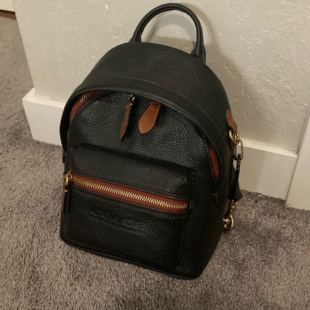 Authentic Coach Charter Backpack Black, Brown And Red N°H2121-C5286